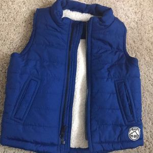 Gap sherpa Vest. Blue. Unisex. Size 12-18 months